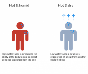 Darwin hot and humid vs hot and dry